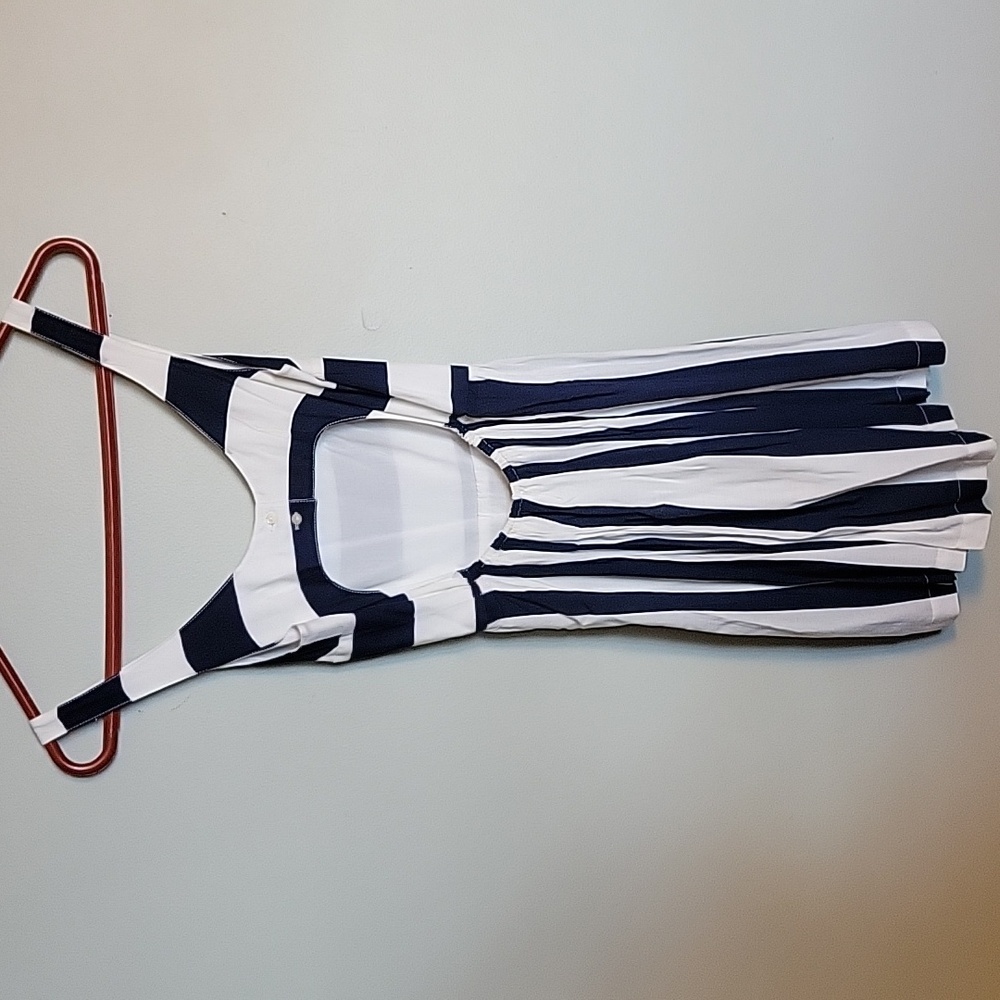 NWOT Abercrombie & Fitch Navy Blue and White Striped Dress Size XS - Picture 5 of 6